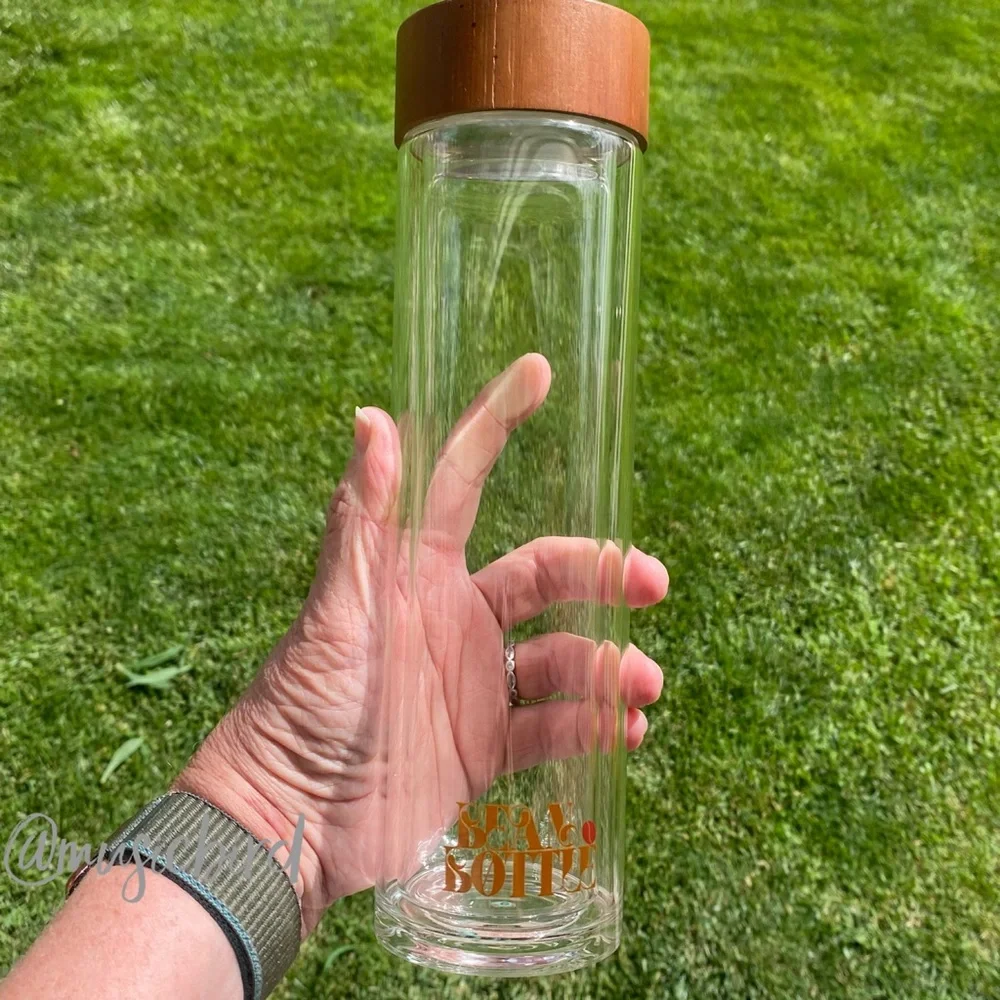 Blush Pink Bean Bottle  Double Wall Insulated Reusable Bottle